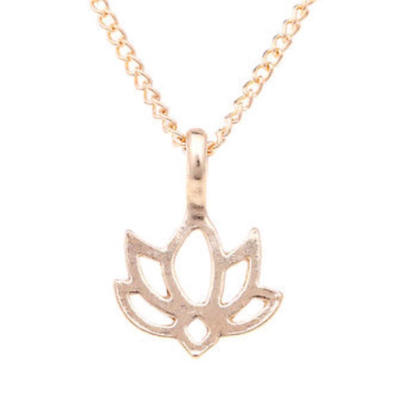 Lotus Pendant Necklace with Good Karma Card - Picture 2 of 3